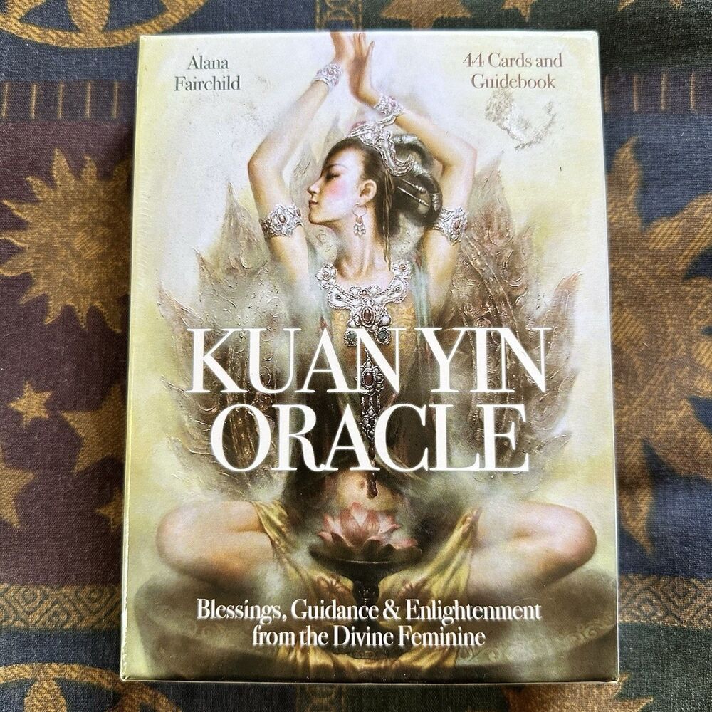Kuan Yin Oracle Deck. 44 Cards With Guidebook. Goddess Of Mercy & Compassion.